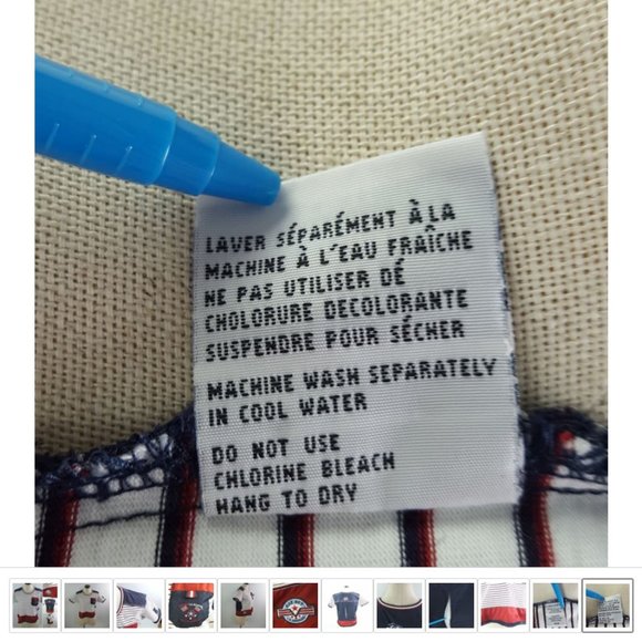 Cat Out La Marine Women sz M Cropped Shirt Front Stripes Mesh and Polyester back - Picture 8 of 9